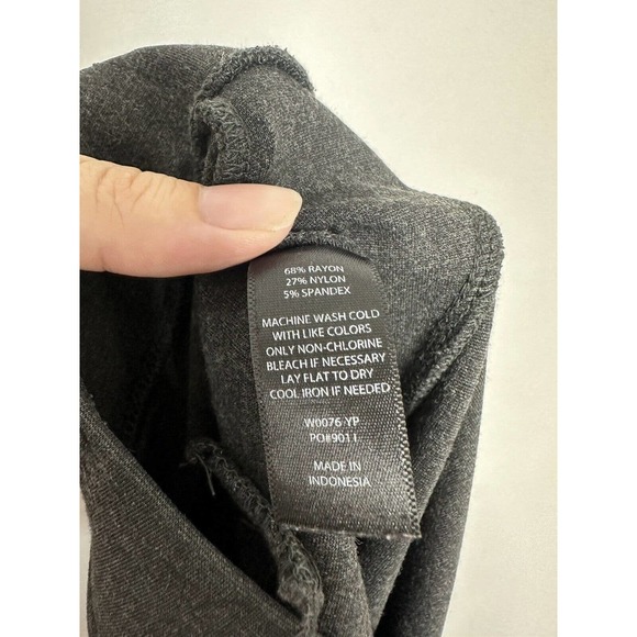 Betabrand Women's Charcoal Gray Straight Leg Yoga Classic Dress Pants Sz L - Picture 5 of 6